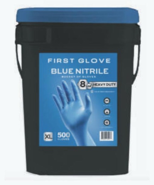 8 Mil Blue Nitrile – Bucket