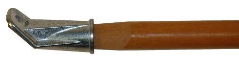 Wood, Bolt-On Handle w/Metal Connector