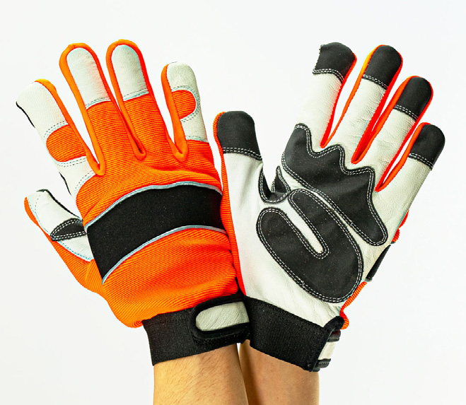 AG BP-530 High-Visibility Goatskin Mechanics Gloves